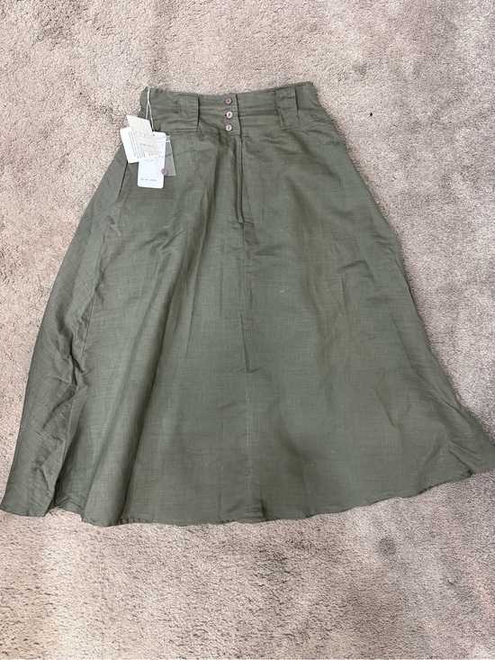 Rafaella Dresses & Skirts - Rafaella Olive Green A-Line Midi Skirt
